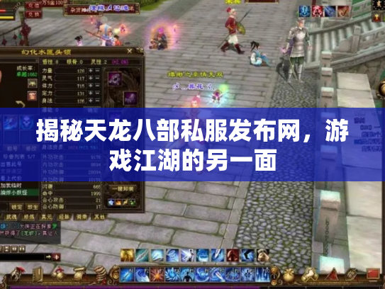 揭秘天龙八部私服发布网，游戏江湖的另一面