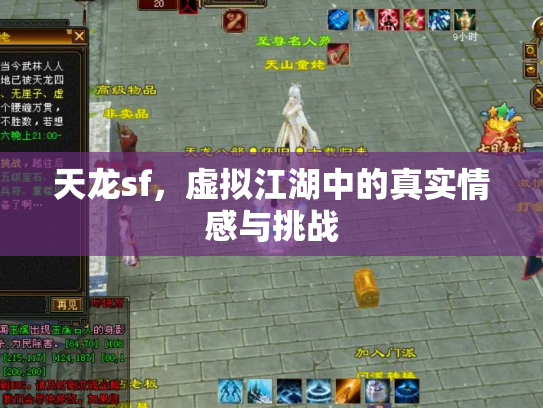 天龙sf，虚拟江湖中的真实情感与挑战