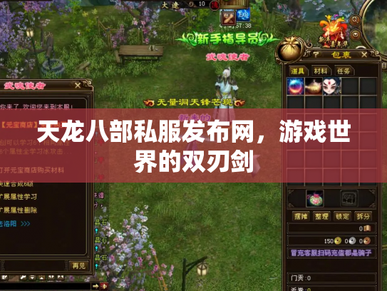 天龙八部私服发布网，游戏世界的双刃剑