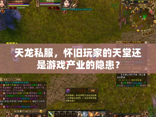天龙私服，怀旧玩家的天堂还是游戏产业的隐患？
