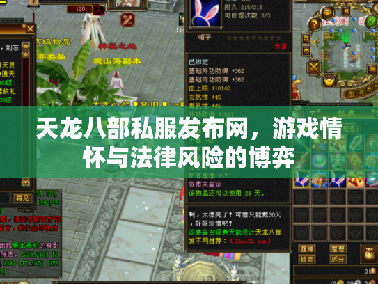 天龙八部私服发布网，游戏情怀与法律风险的博弈