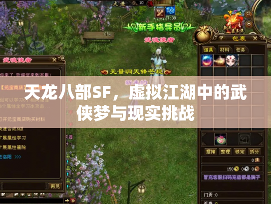 天龙八部SF，虚拟江湖中的武侠梦与现实挑战