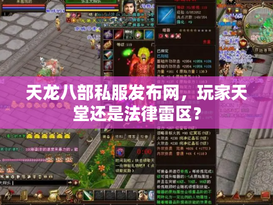 天龙八部私服发布网，玩家天堂还是法律雷区？