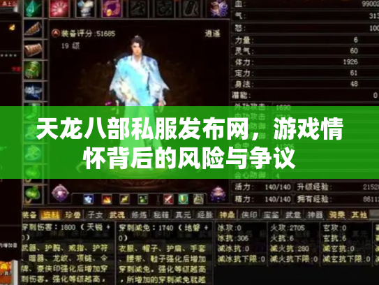 天龙八部私服发布网，游戏情怀背后的风险与争议