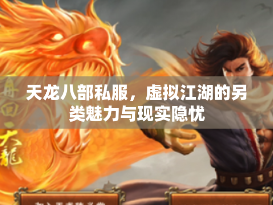天龙八部私服，虚拟江湖的另类魅力与现实隐忧
