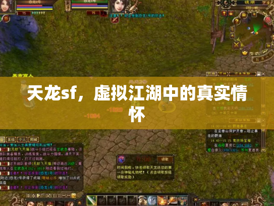 天龙sf，虚拟江湖中的真实情怀