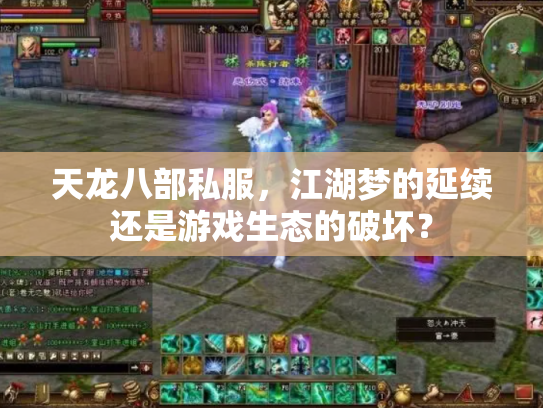 天龙八部私服，江湖梦的延续还是游戏生态的破坏？