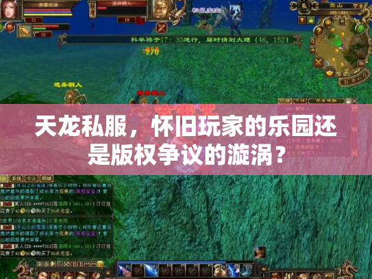 天龙私服，怀旧玩家的乐园还是版权争议的漩涡？