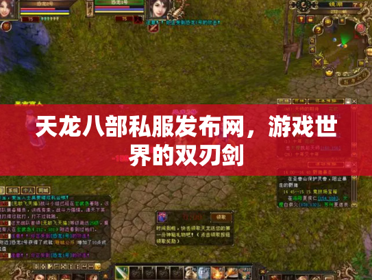 天龙八部私服发布网，游戏世界的双刃剑