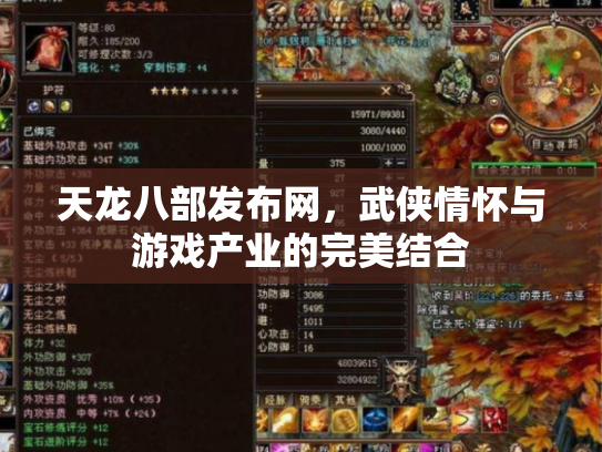 天龙八部发布网，武侠情怀与游戏产业的完美结合