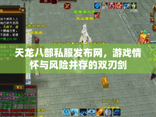 天龙八部私服发布网，游戏情怀与风险并存的双刃剑