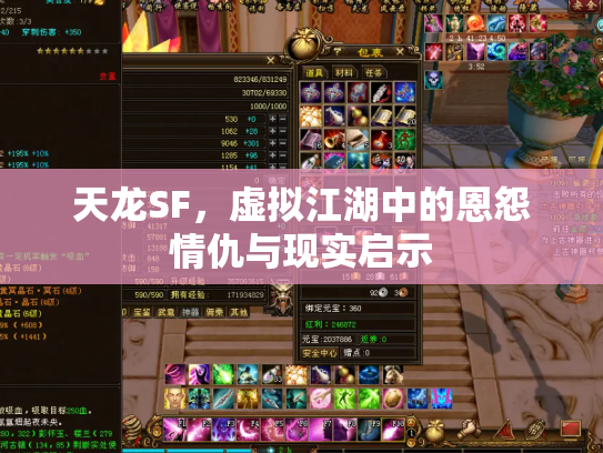 天龙SF，虚拟江湖中的恩怨情仇与现实启示