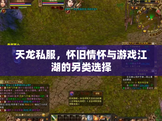 天龙私服，怀旧情怀与游戏江湖的另类选择