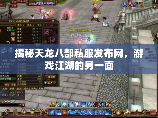 揭秘天龙八部私服发布网，游戏江湖的另一面