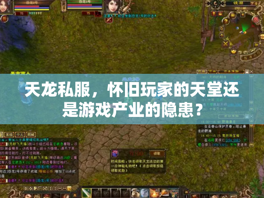 天龙私服，怀旧玩家的天堂还是游戏产业的隐患？