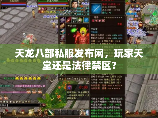 天龙八部私服发布网，玩家天堂还是法律禁区？