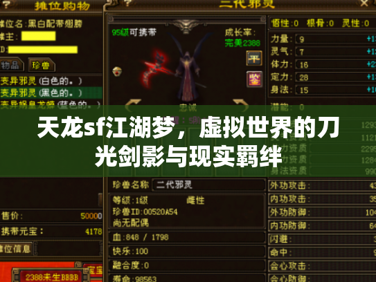 天龙sf江湖梦，虚拟世界的刀光剑影与现实羁绊