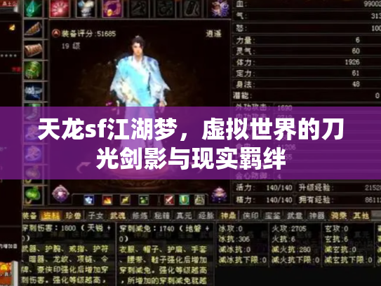 天龙sf江湖梦，虚拟世界的刀光剑影与现实羁绊