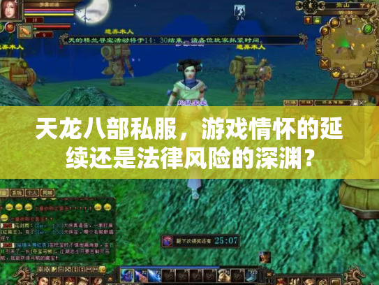 天龙八部私服，游戏情怀的延续还是法律风险的深渊？