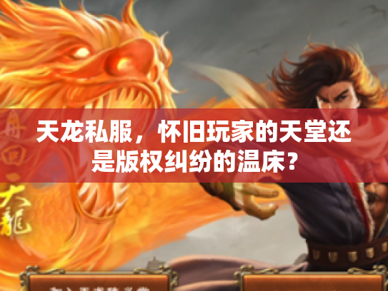 天龙私服，怀旧玩家的天堂还是版权纠纷的温床？