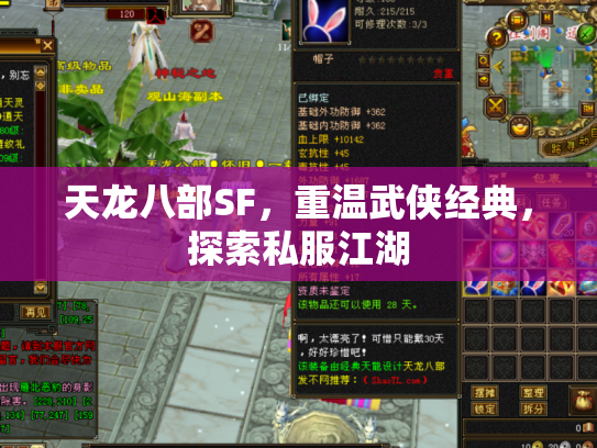 天龙八部SF，重温武侠经典，探索私服江湖
