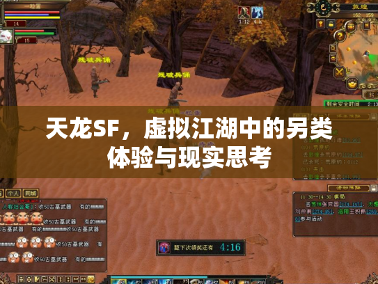 天龙SF，虚拟江湖中的另类体验与现实思考