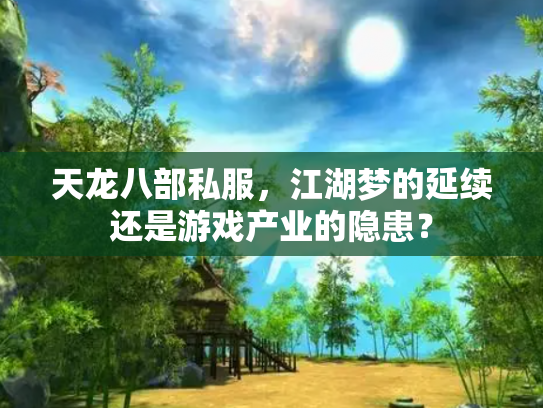 天龙八部私服，江湖梦的延续还是游戏产业的隐患？
