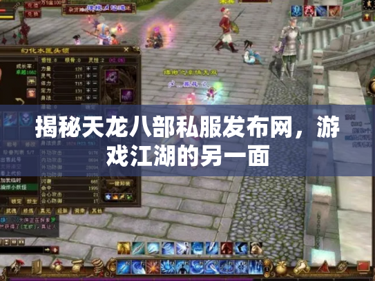 揭秘天龙八部私服发布网，游戏江湖的另一面