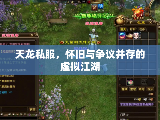 天龙私服，怀旧与争议并存的虚拟江湖