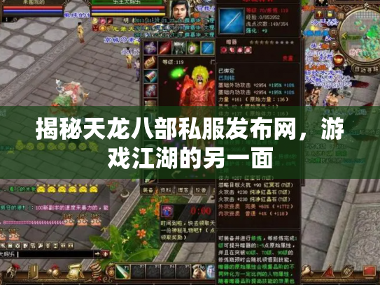 揭秘天龙八部私服发布网，游戏江湖的另一面