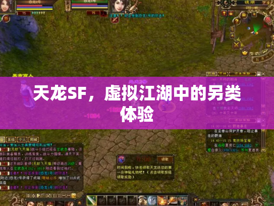天龙SF，虚拟江湖中的另类体验