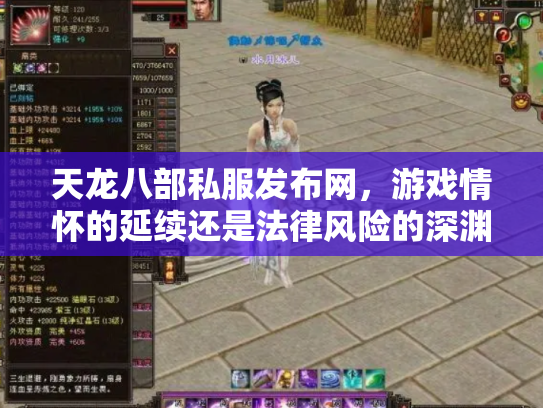天龙八部私服发布网，游戏情怀的延续还是法律风险的深渊？