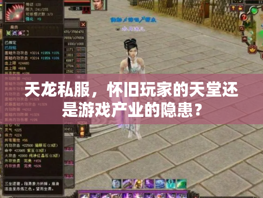 天龙私服，怀旧玩家的天堂还是游戏产业的隐患？