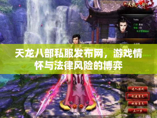 天龙八部私服发布网，游戏情怀与法律风险的博弈