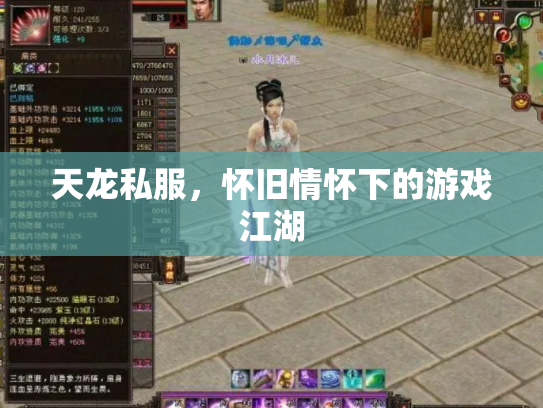 天龙私服，怀旧情怀下的游戏江湖