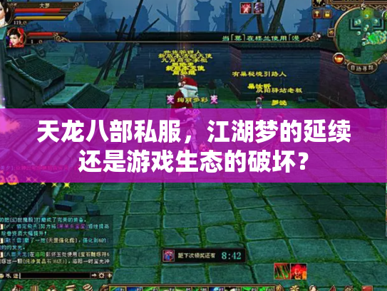天龙八部私服，江湖梦的延续还是游戏生态的破坏？