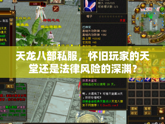 天龙八部私服，怀旧玩家的天堂还是法律风险的深渊？