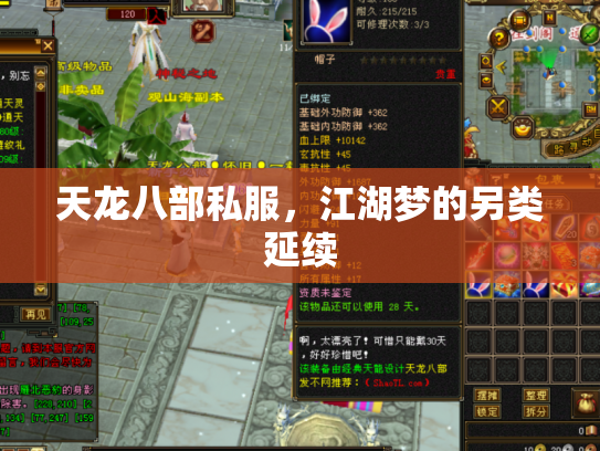 天龙八部私服，江湖梦的另类延续