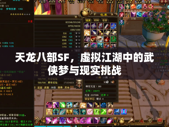 天龙八部SF，虚拟江湖中的武侠梦与现实挑战