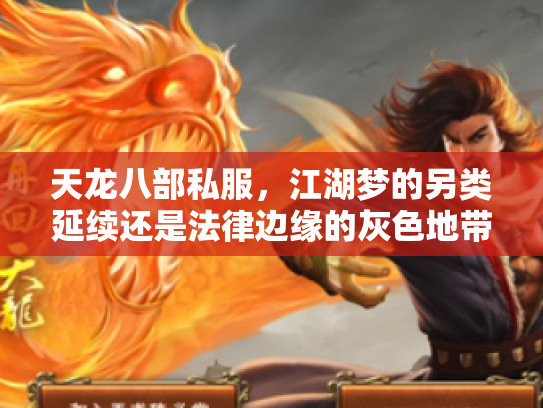 天龙八部私服，江湖梦的另类延续还是法律边缘的灰色地带？