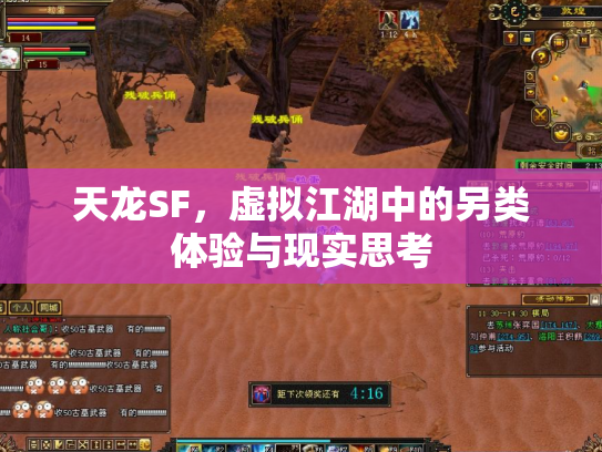 天龙SF，虚拟江湖中的另类体验与现实思考