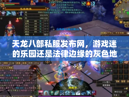 天龙八部私服发布网，游戏迷的乐园还是法律边缘的灰色地带？