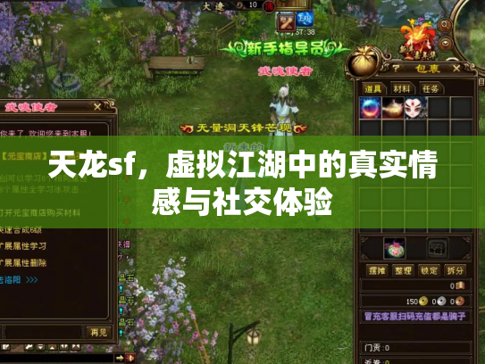 天龙sf，虚拟江湖中的真实情感与社交体验