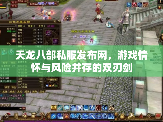 天龙八部私服发布网，游戏情怀与风险并存的双刃剑