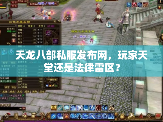 天龙八部私服发布网，玩家天堂还是法律雷区？