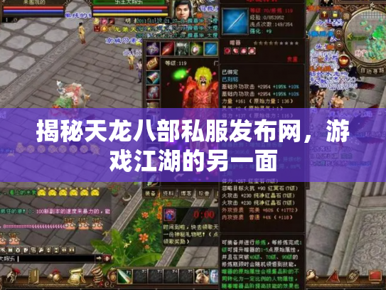 揭秘天龙八部私服发布网，游戏江湖的另一面