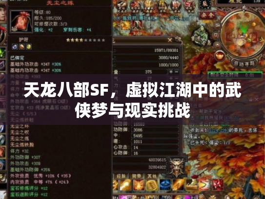 天龙八部SF，虚拟江湖中的武侠梦与现实挑战