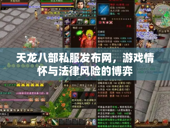 天龙八部私服发布网，游戏情怀与法律风险的博弈