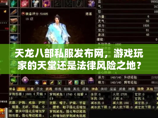 天龙八部私服发布网，游戏玩家的天堂还是法律风险之地？