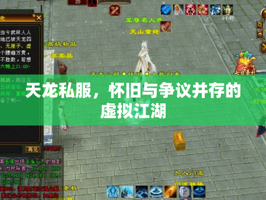 天龙私服，怀旧与争议并存的虚拟江湖